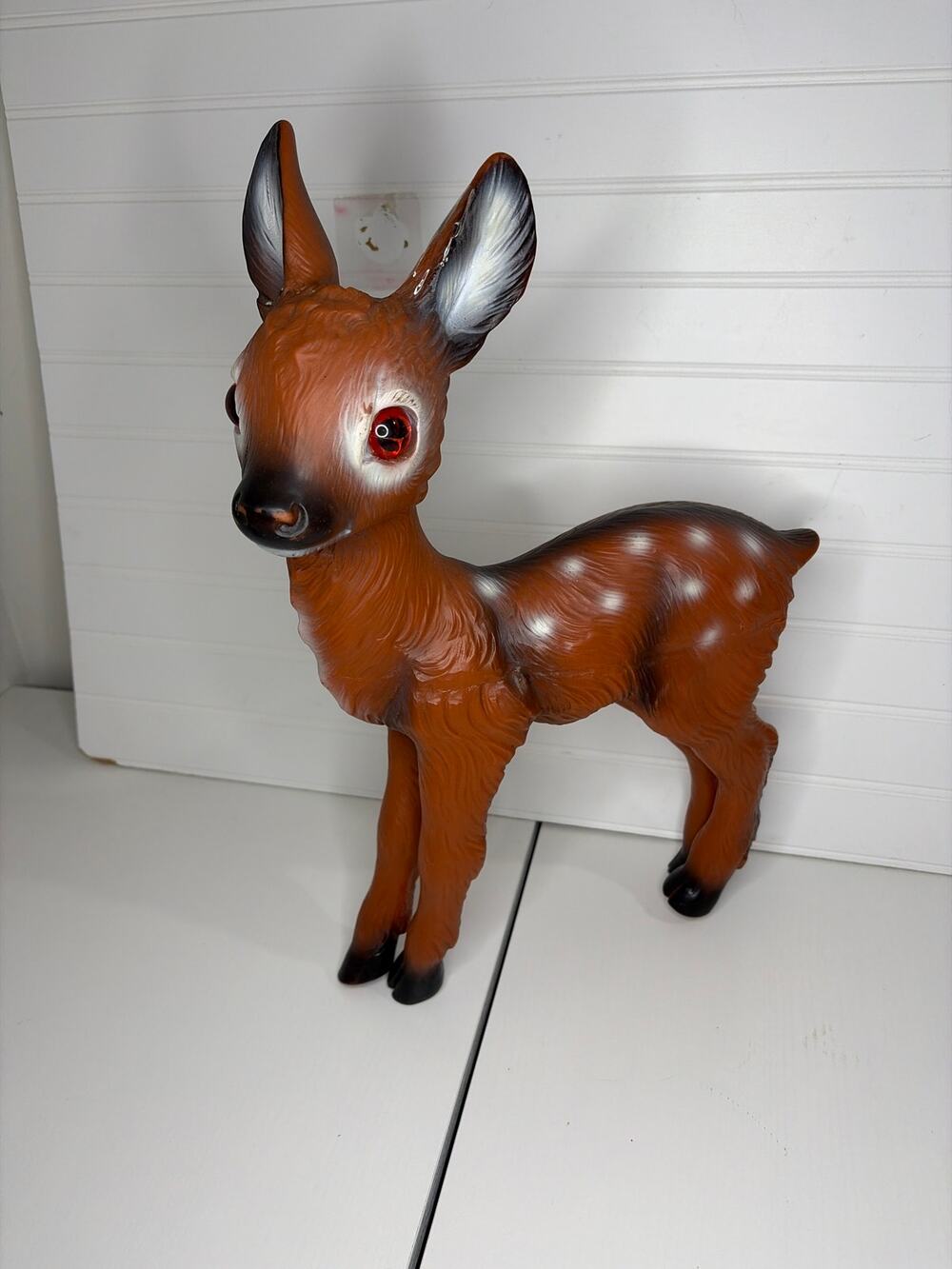 Vintage ZEHO Reindeer Figurine West Germany Mid Century Design Hard Plastic